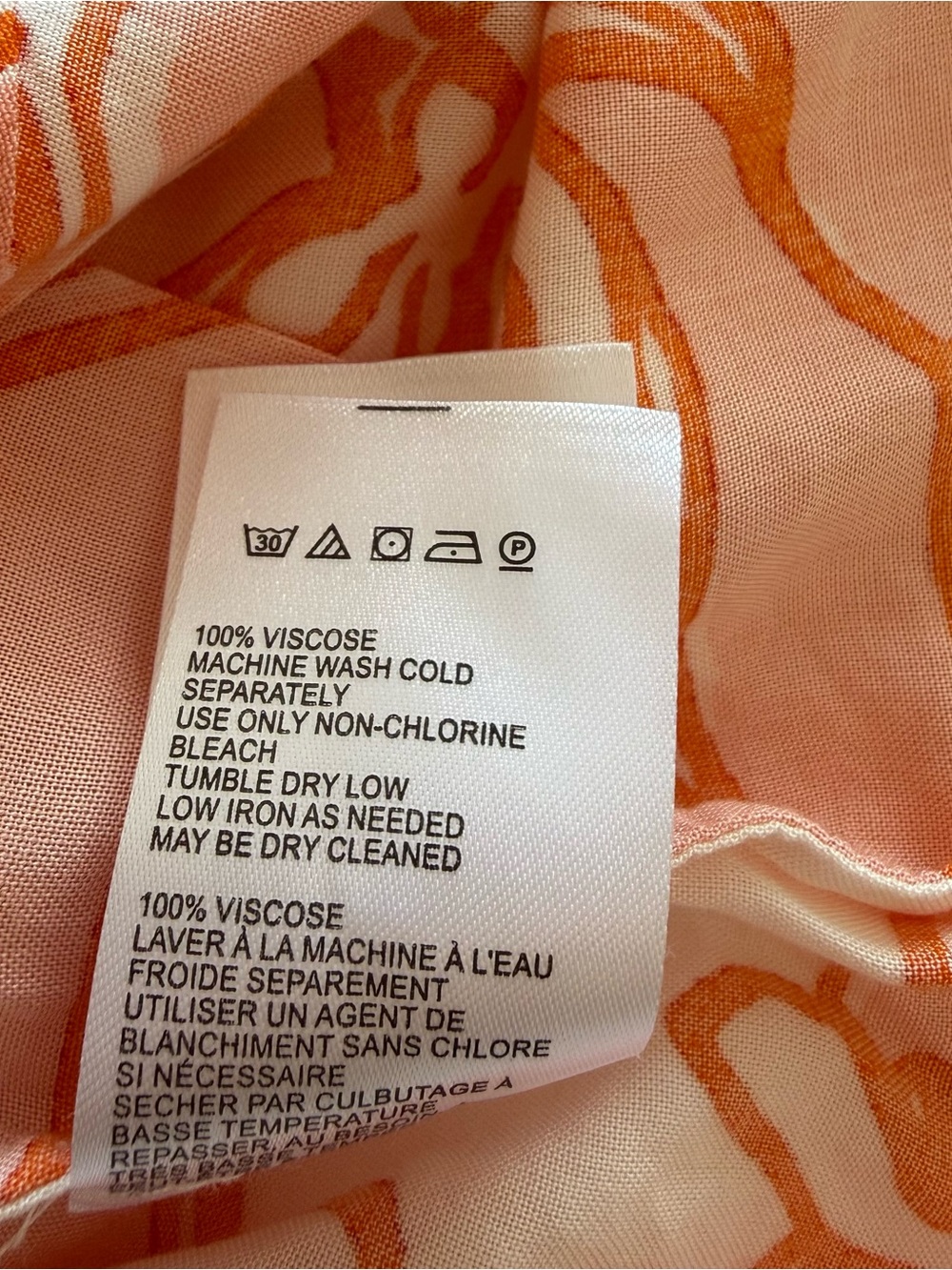 Anthropologie Maeve Floral Button Down Blouse Pink Orange Tunic Top Small - Picture 12 of 12